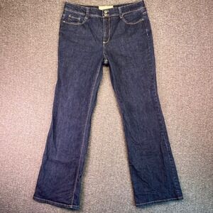 Sonoma Jeans Womens Size 16A‎ Blue Dark Wash Boot Cut Stretch Denim Life Style